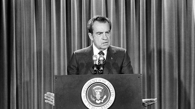 Nixon elnök szavai: "Amerika elsőszámú közellensége a drog használat - kép forrása: redalertpolitics.com 